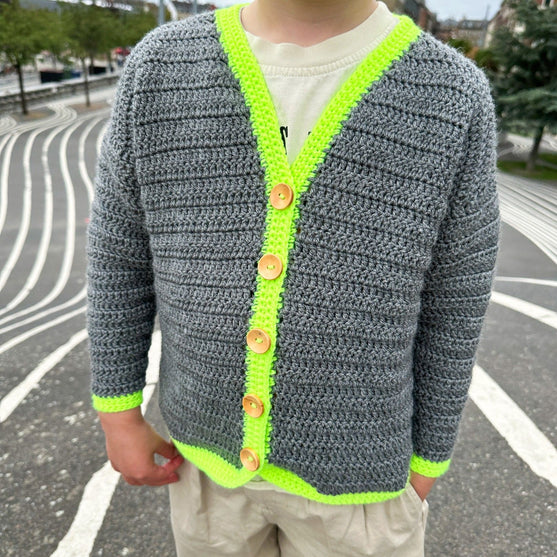 Contrast Cardi - Børnecardigan
3