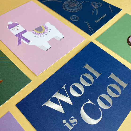 Postkort - 6 stk - Wool Is Cool - Hobbii
6