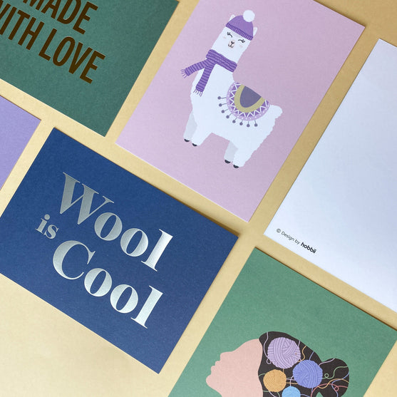 Postkort - 6 stk - Wool Is Cool - Hobbii
5