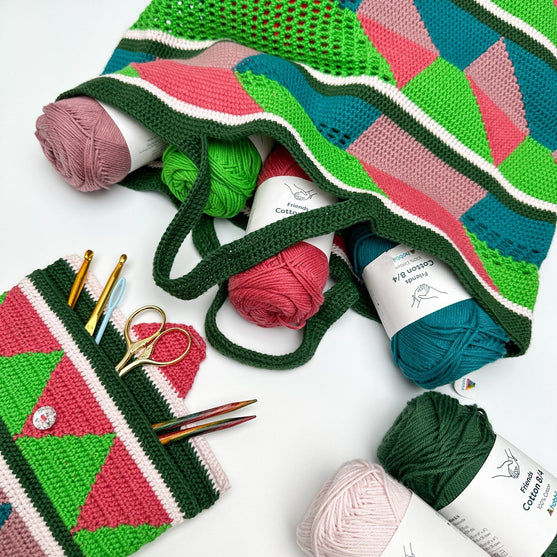 Retro - Indkøbsnet og Pung
6