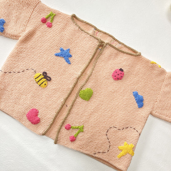 Applique Jacket - Børnecardigan
7