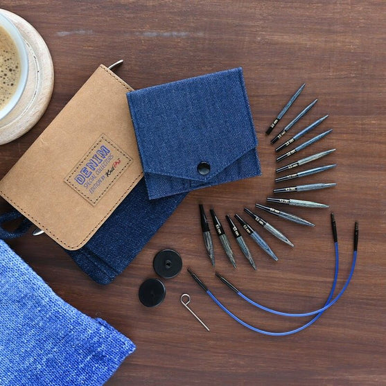 DENIM Ekstra Korte Udskiftelige Rundpindesæt - KnitPro
4