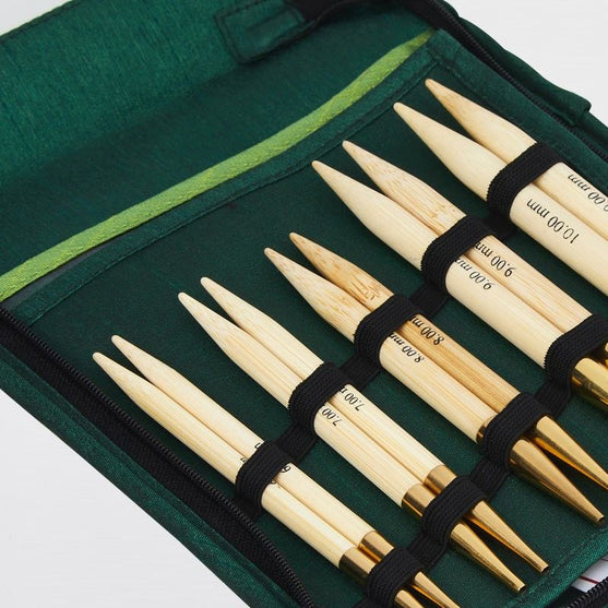 Bamboo Udskiftelige Rundpindesæt - Tykke Pinde - KnitPro
3