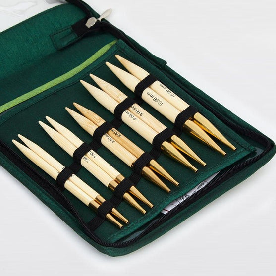 Bamboo Udskiftelige Rundpindesæt - Tykke Pinde - KnitPro
2
