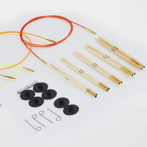 Bamboo Udskiftelige Rundpindesæt - Begynder - KnitPro
4