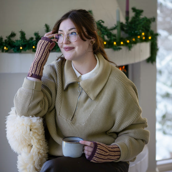 2. søndag i advent - Hækling - Kaleidoskope - Fingerløse vanter
3