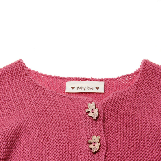 10 Labels - Made by Farmor - 5 cm - Sandfarvet - Go Handmade
7