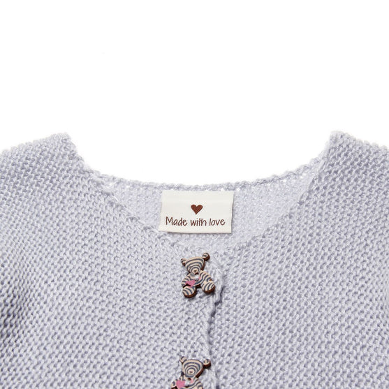 10 Labels - Made by Mormor - 5 cm - Sandfarvet - Go Handmade
8