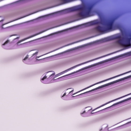 Cosmo Hæklenålesæt - 9 Størrelser - Wisteria - Hobbii
4