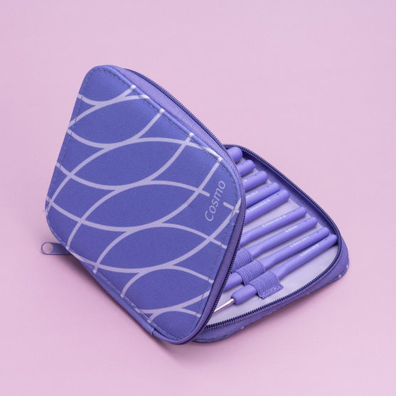 Cosmo Hæklenålesæt - 9 Størrelser - Wisteria - Hobbii
6