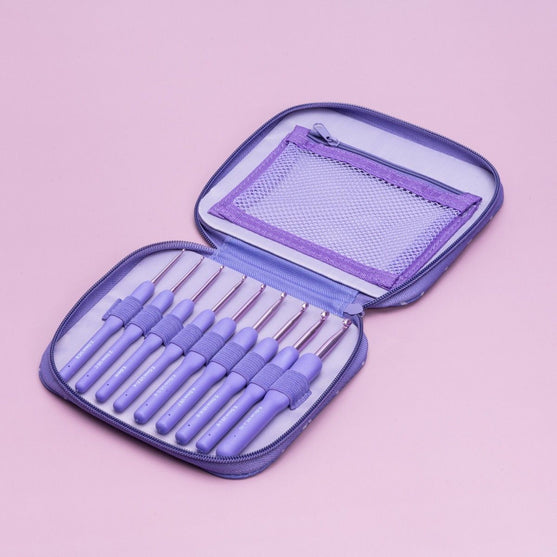 Cosmo Hæklenålesæt - 9 Størrelser - Wisteria - Hobbii
3