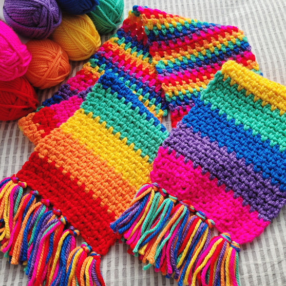 Chunky Rainbow - Tørklæde
2