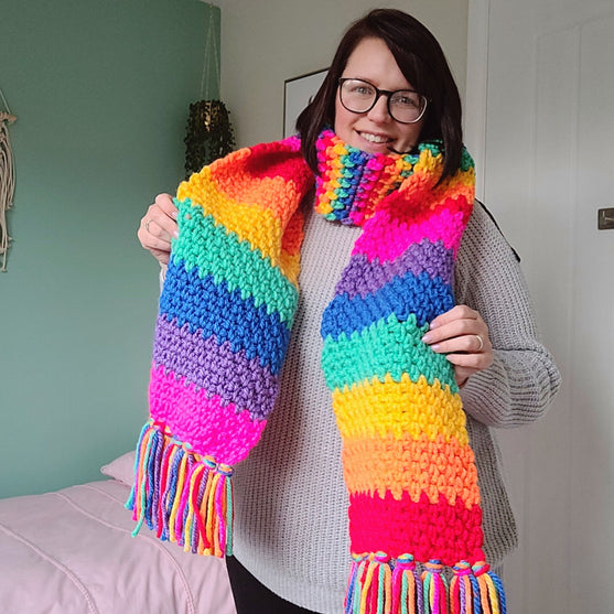 Chunky Rainbow - Tørklæde
4