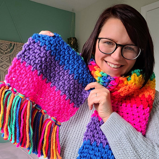Chunky Rainbow - Tørklæde
5