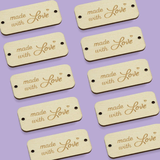 Labels i Træ - Made With Love - Hobbii
3