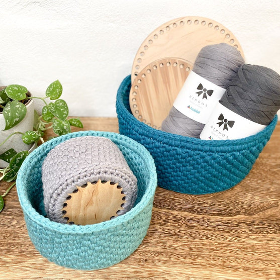 Ribbon Kurve - Rund træbund - Klassisk
4