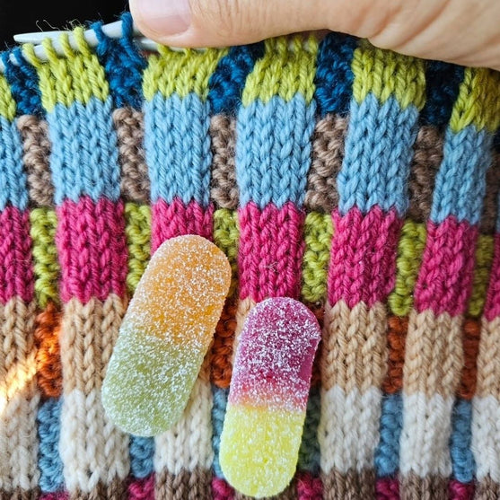 Farverig Konfekt - Pude
5