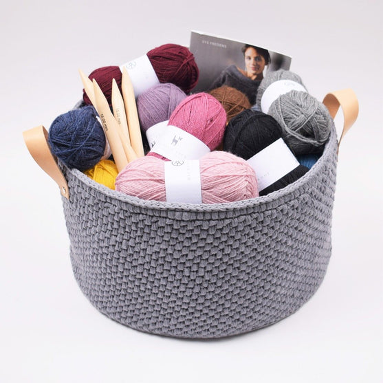 Store Ribbon Kurve Med Læderbund - Klassisk
2