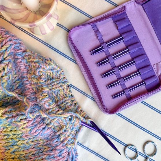 Stellar Korte Udskiftelige Rundpindesæt Essential - Amethyst - Hobbii
12