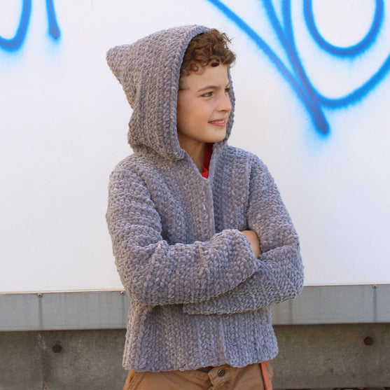 Njal - Hættesweater til børn
3