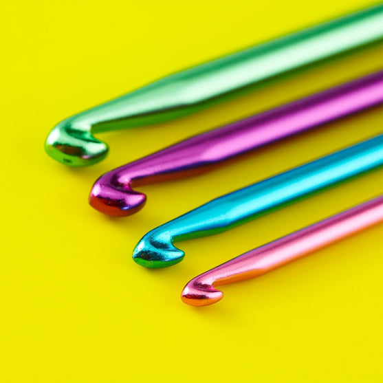 Alu Dobbelt Tunesisk Hæklenålesæt - 14 cm - Hobbii
6