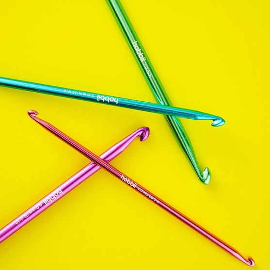 Alu Dobbelt Tunesisk Hæklenålesæt - 14 cm - Hobbii
8