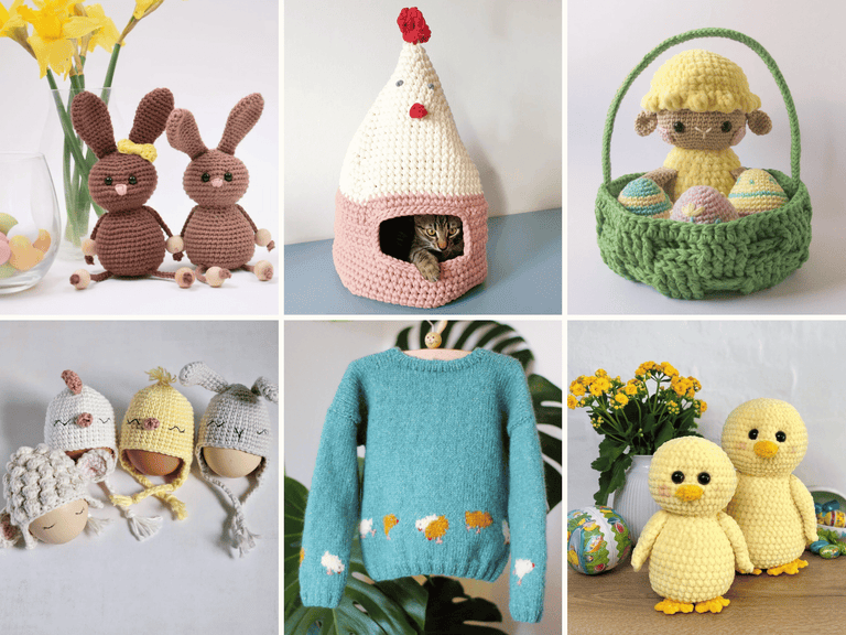 24 Adorable Crochet & Knitting Patterns for a Cozy Easter