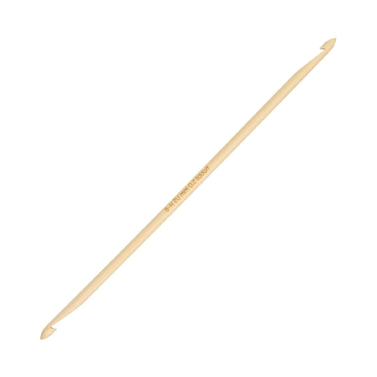 Bamboo Dobbelt Tunesisk Hæklenål - 20 cm - Hobbii