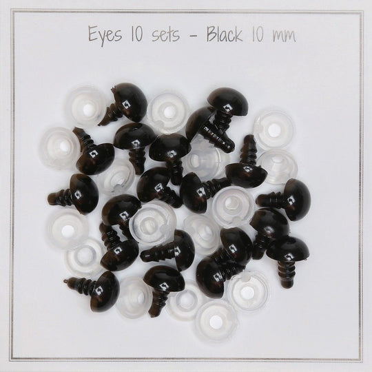 Sikkerhedsøjne - 10 mm - Go Handmade