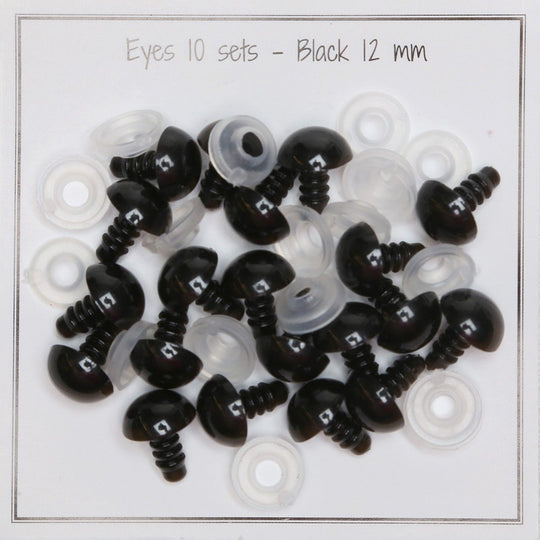 Sikkerhedsøjne - 12 mm - Go Handmade