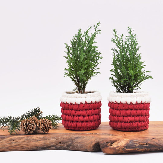 Hæklet juleskjuler - Lille