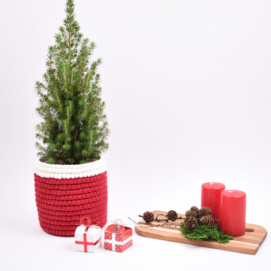 Hæklet juleskjuler - Stor