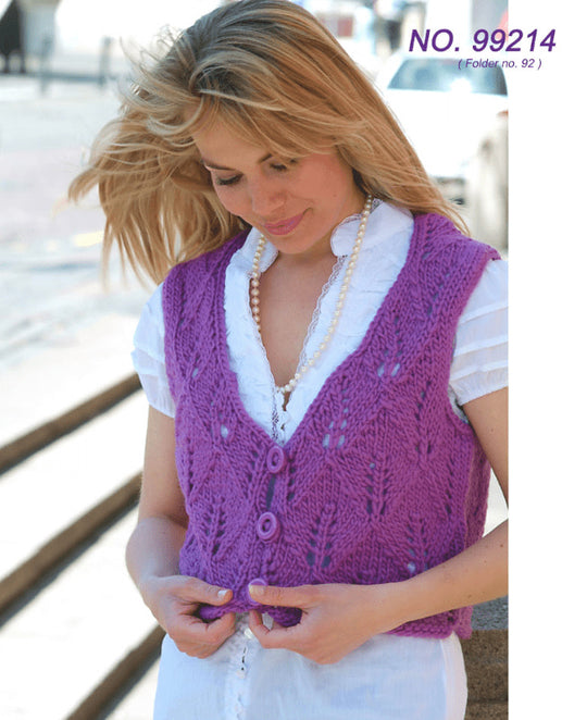 99214 - Vest med hulmønster