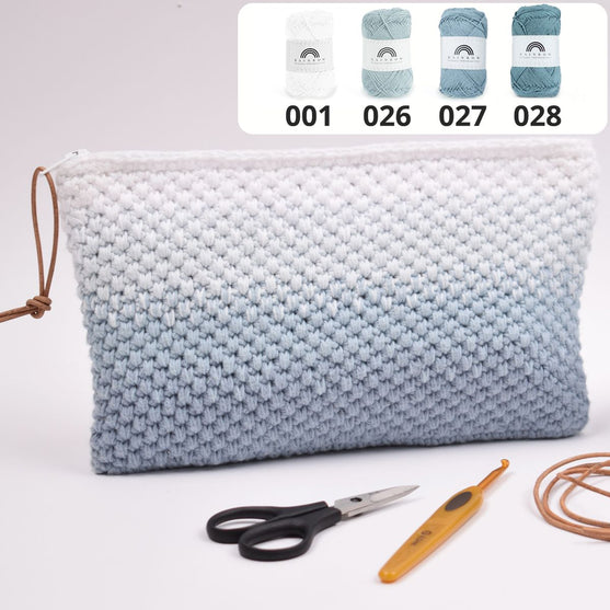 

Hæklet kosmetik pung - Tone i tone
5