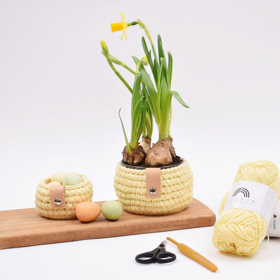 

Cotton påskekurv med læderdetajle
2