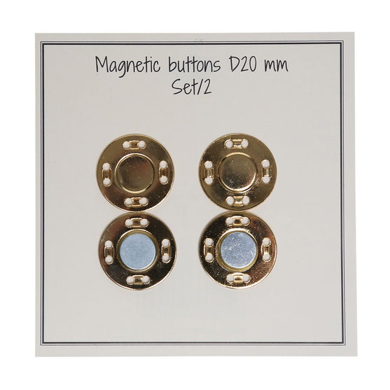 

Magnetknapper - 20 mm - Go Handmade
1