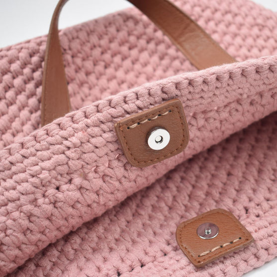 

Shopper med læderbund - Small
2