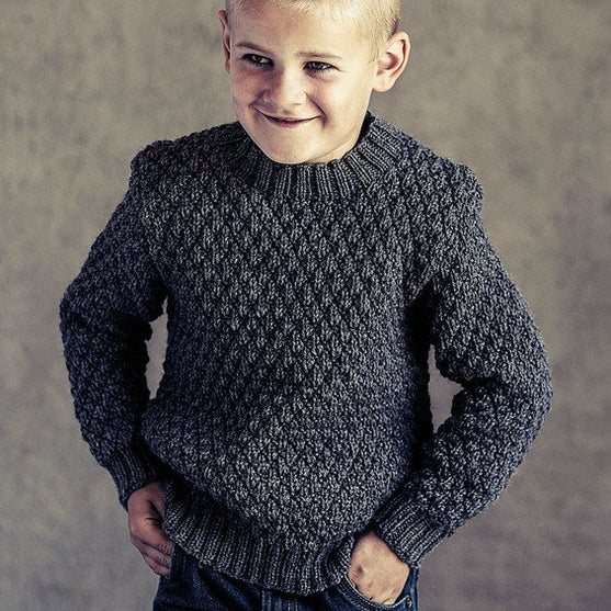 

131-1 - Sweater med strukturmønster
1