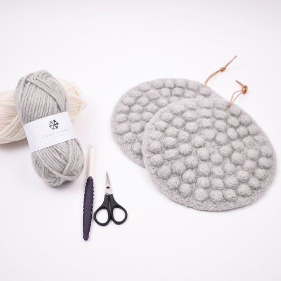 

Filtede grydelapper med bobler
2