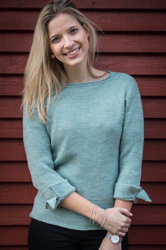 1632 - Bluse med manchetter