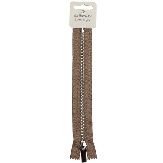 Lynlås Metal - Beige - Go Handmade