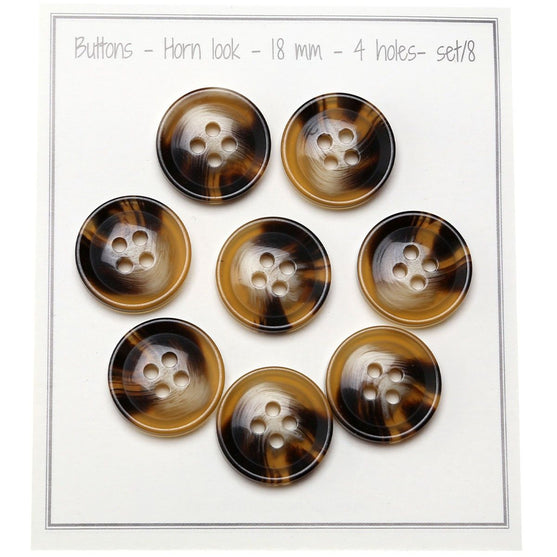 

Horn (Look) Knapper - Go Handmade
1