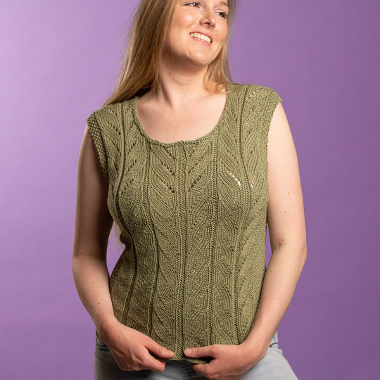 Eva - Sommertop i Rainbow Bamboo