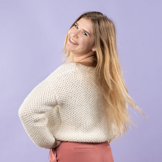 

Sif - Sweater i netpatent
2