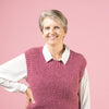 

Renee - Vest i perlestrik - Pink Collection
2