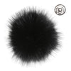 

Pompon m/knap, Sort - Go Handmade
1