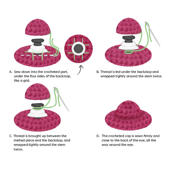 

Sikkerhedsøjne - Farvet Mixpakke - Go Handmade
7