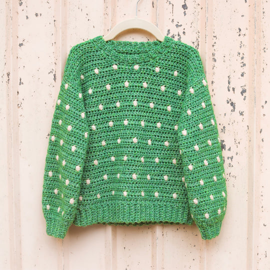 Cotton Candy Dot - Børnesweater