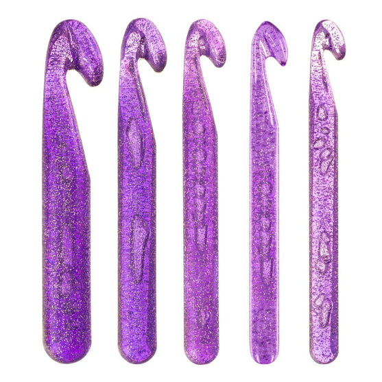 

Glitter Hæklenålesæt - 5 størrelser - Hobbii
1
