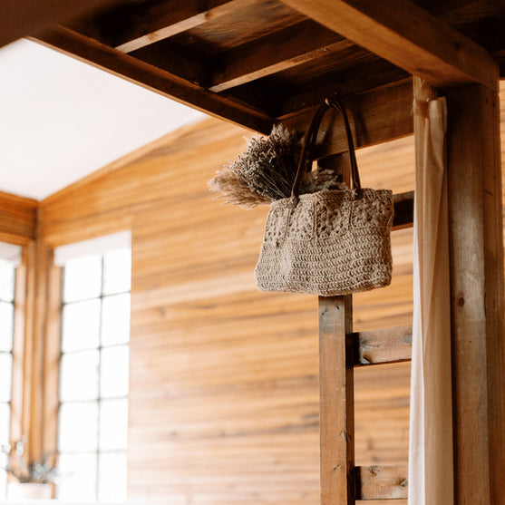 

Rose Window - Taske i Jutegarn
5